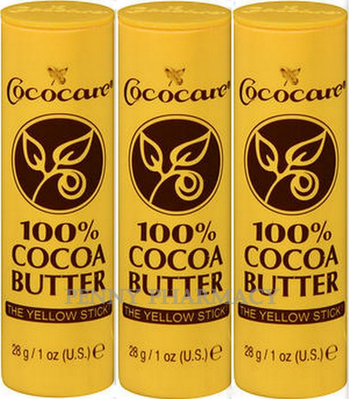 100% Pure Cocoa Butter Stick, 1oz (3-Pack)