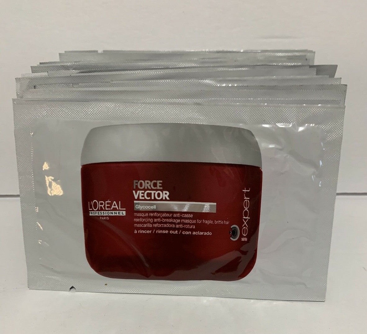 L'Oreal Glycocell Expert Force Vector Hair Mask Pack - 20 x 15ml Travel & Gym Size