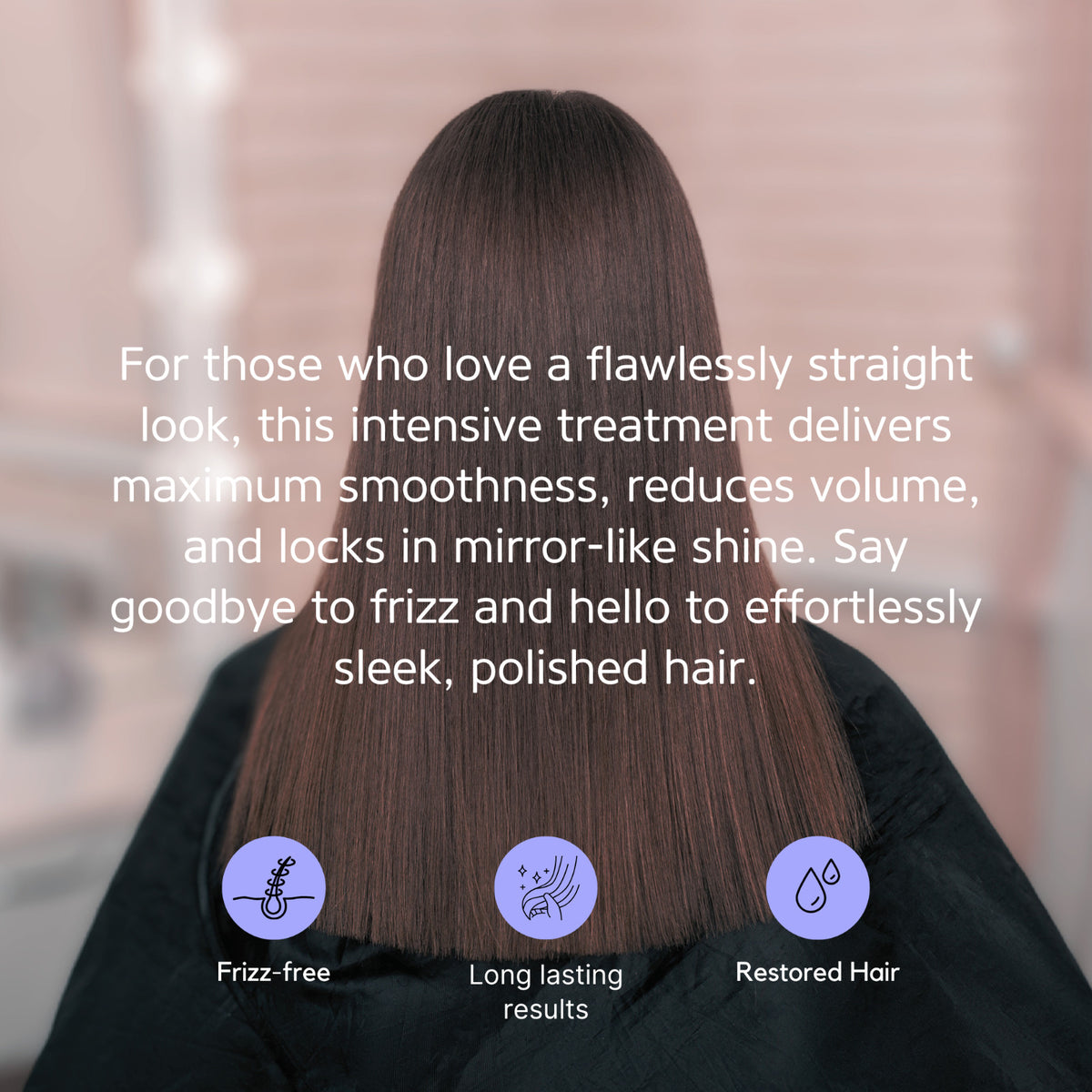 Brazilian Keratin Straightening Treatment Kit 2-Pack for Frizz Control & Glossy Hair