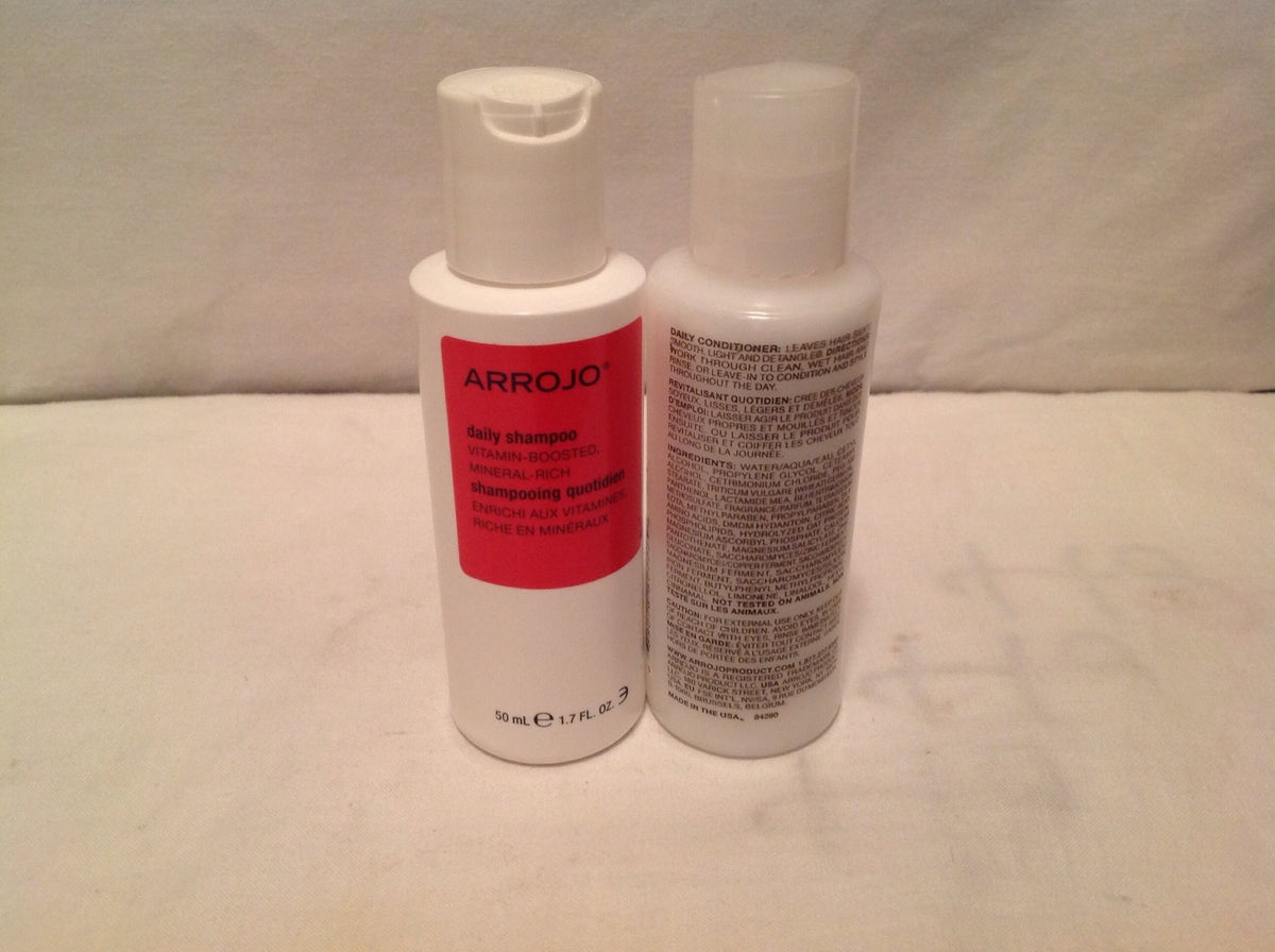 Travel Size Hair Care Duo - Shampoo & Conditioner 1.7 oz - Keeps Hair Clean & Silky