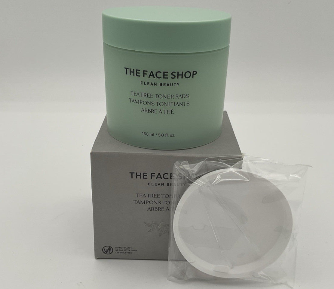 Tea Tree Toner Pads - Facial Skincare, Acne & Pore Clearing, 150ml