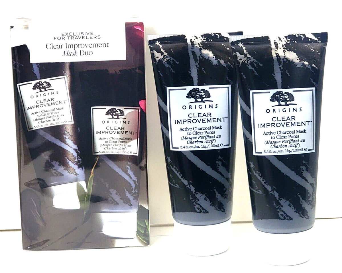 Charcoal Face Mask Pore Cleanser - 3.4 oz Duo Pack