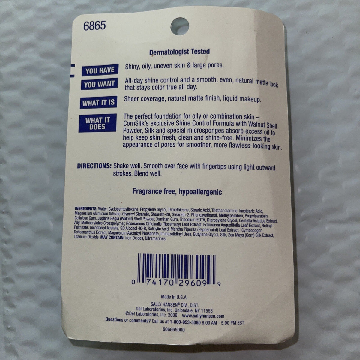 Sally Hansen Cornsilk Zero Shine Skin Clearing Makeup 1 oz - Beach 03