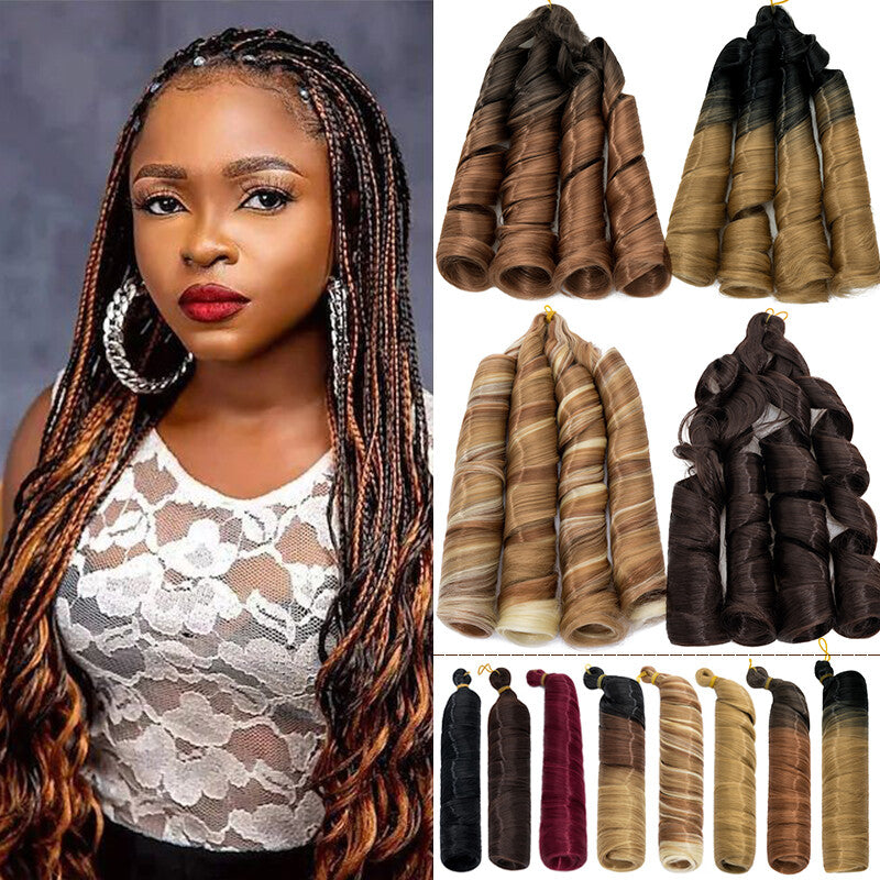 Curly Braiding Hair 24" Wave French Curls Synthetic Extensions