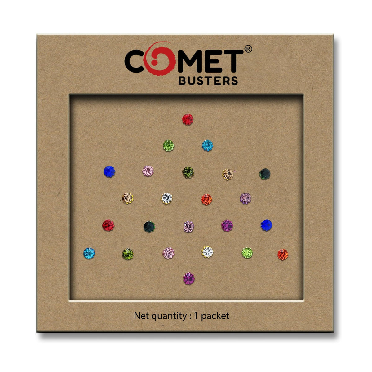 Multicolor Diamond Dot Bindi for Women & Girls - Traditional Indian Jewelry