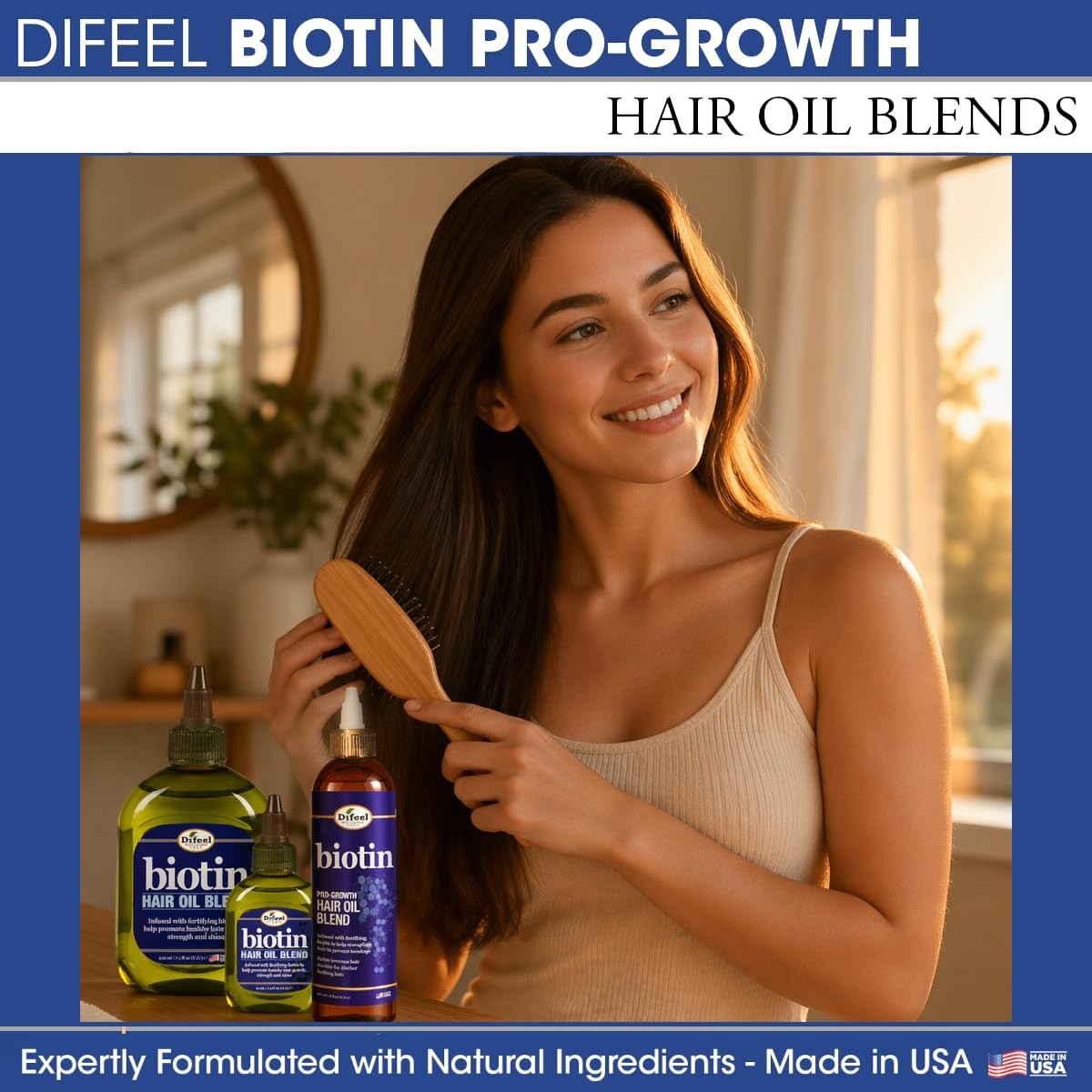 7.1 oz Biotin Infused Hair Growth Oil - Fortifies and Hydrates All