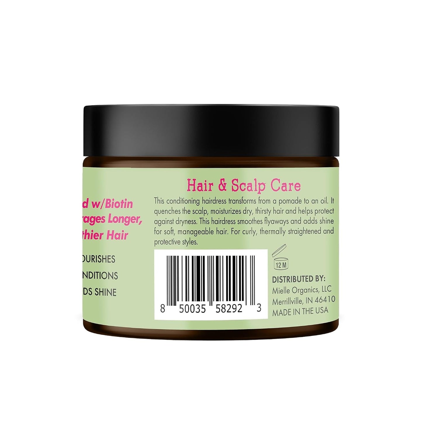 Rosemary & Mint Hair Pomade for Deep Moisture & Manageability - Natural Hair Care