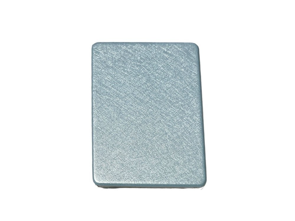 Purple Mermaid Pattern Compact Mirror with Stars & Glitter - Travel Size