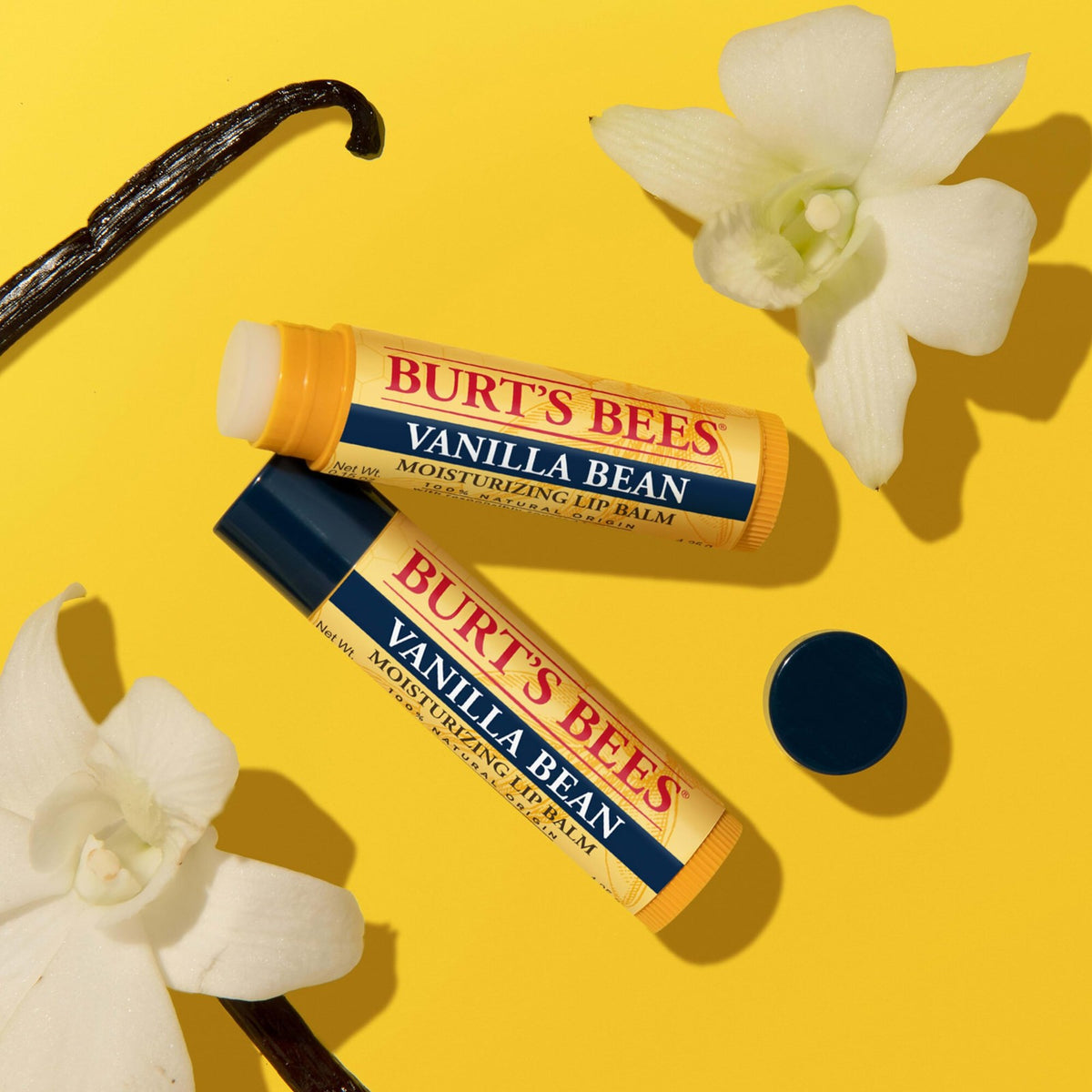 Natural Vanilla Bean Lip Balm Set - Moisturizing & Nourishing Lip Care