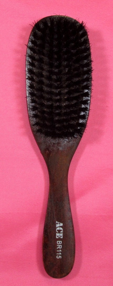 Wave Wooden Hair Brush with Boar Bristle - Soft & Hard Bristle Options