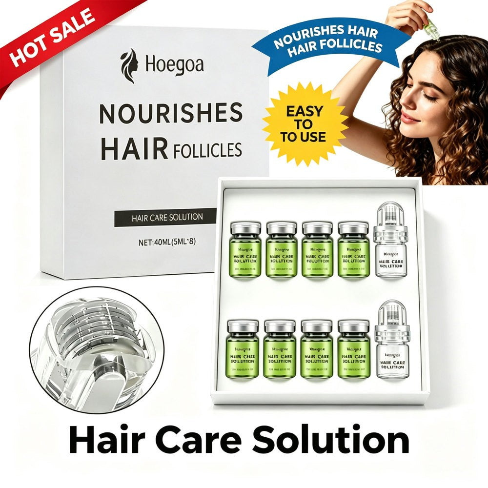 Hair Regrowth Serum System with Microneedling Roller – Men & Women