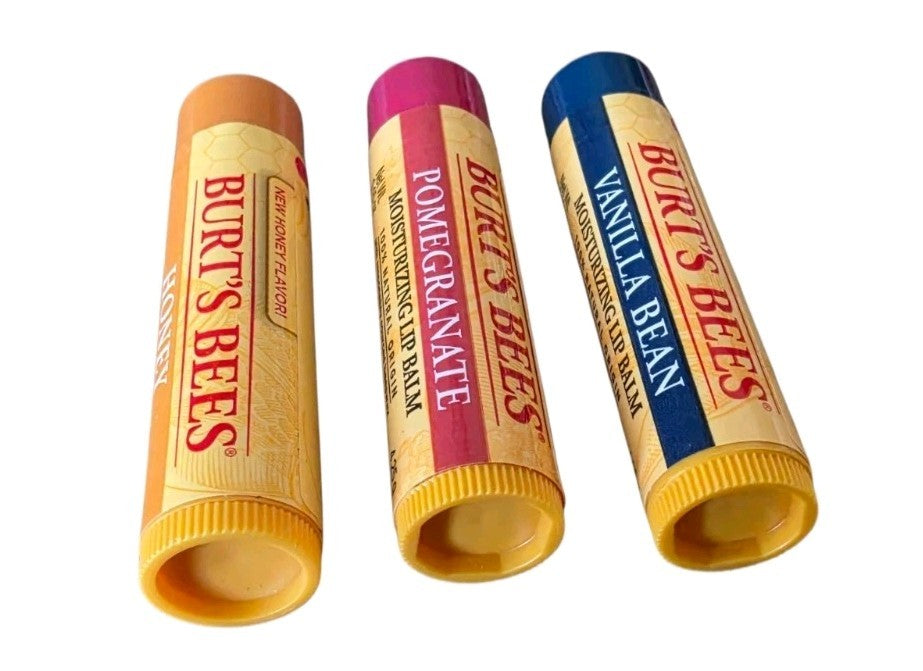Burt's Bees Moisturizing Lip Balm Set - Pomegranate Honey & Vanilla Bean, 4.25g