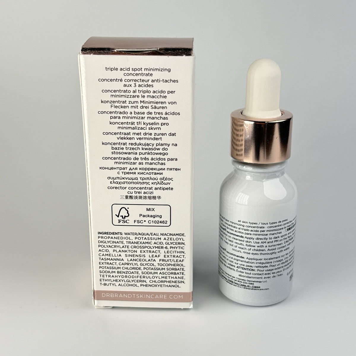 Dark Spots Corrector Serum - Triple Acid Spot Minimizing Concentrate 0.5oz