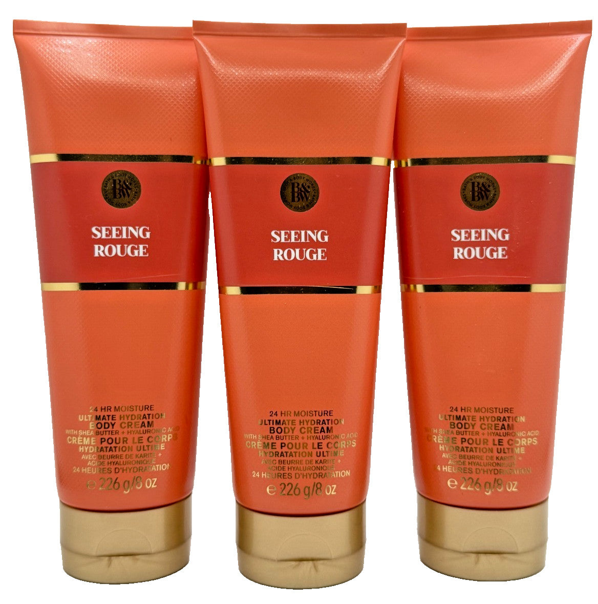 Seeing Rouge Body Cream 8 oz - Set of 3