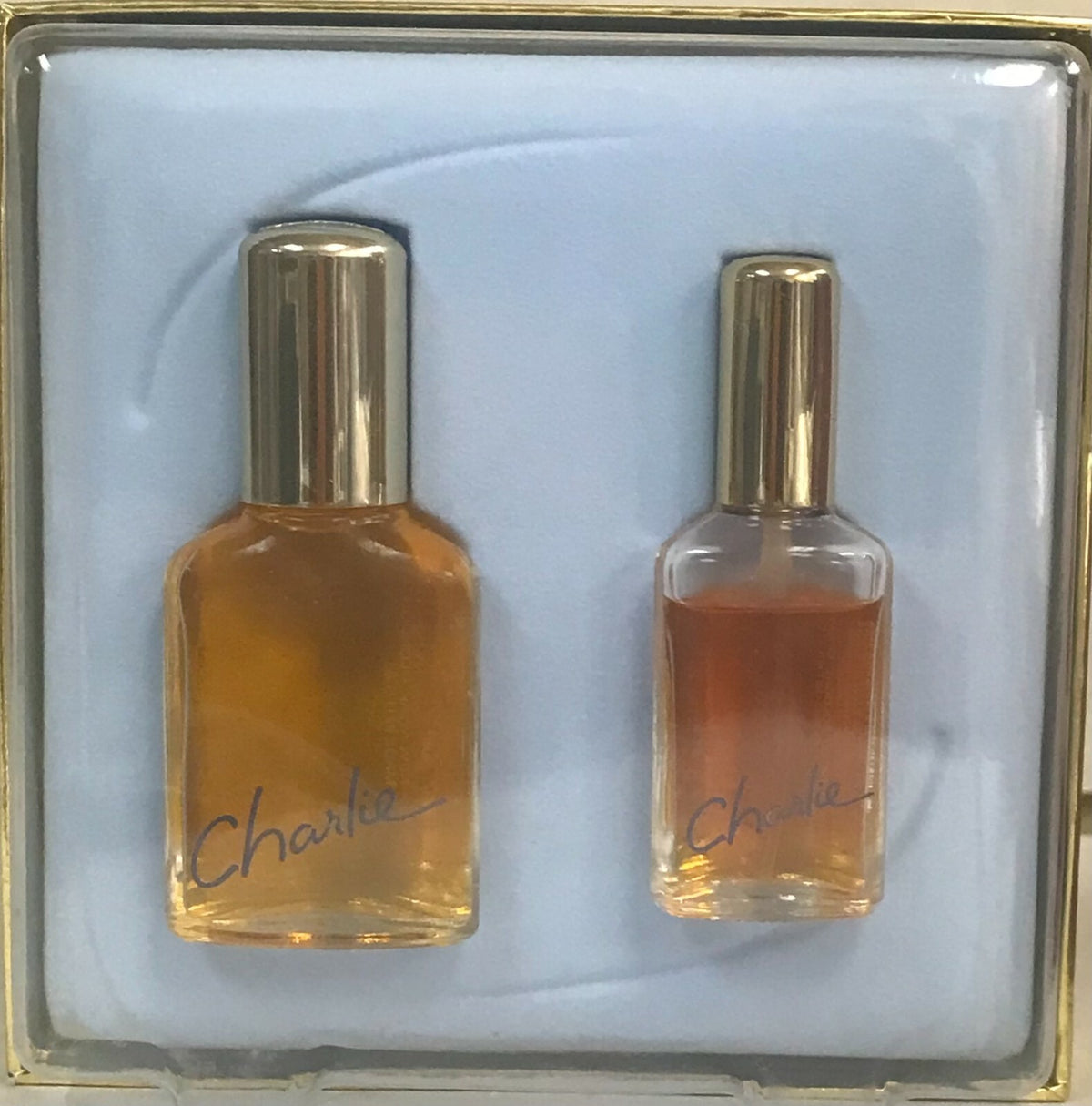 Charlie by Revlon Concentrated Cologne Spray Set 1 oz & 0.47 oz Original 90s