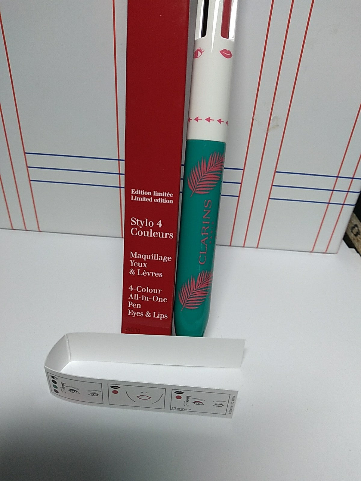 Clarins 4-Color All-In-One Pen for Eyes & Lips Limited Edition - NIB