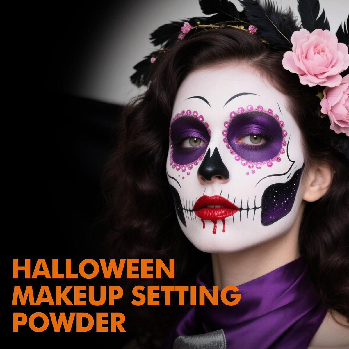 Translucent Loose White Setting Powder - Long-Lasting, Oil-Control Makeup