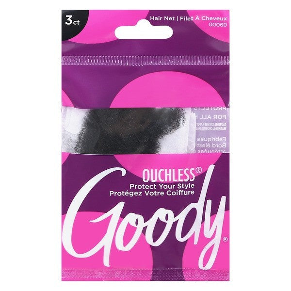 Goody Ouchless 3 Black Hair Nets