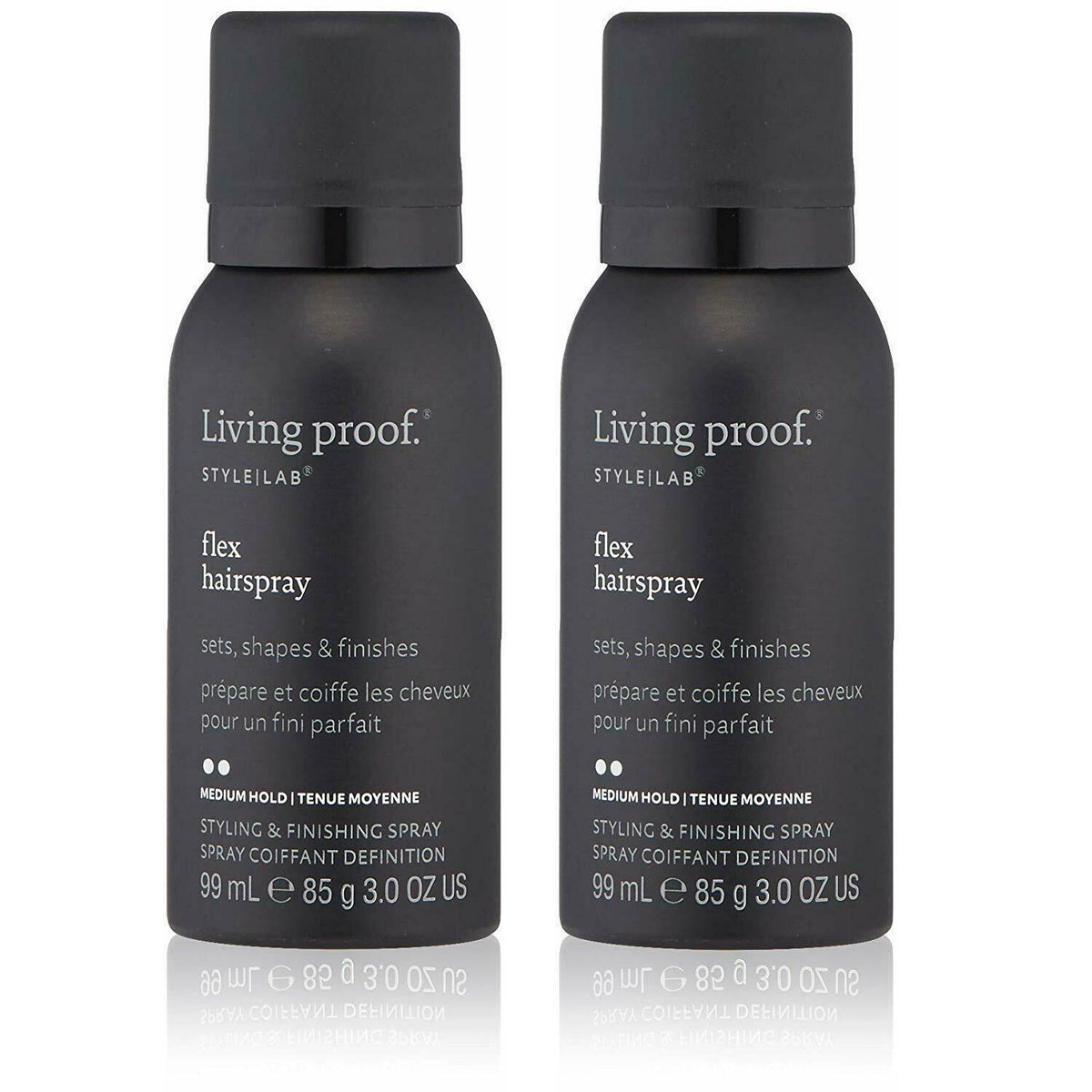 Living Proof Flex Shaping Hairspray Set - Medium Hold, Heat Protection, 2 x 3 oz