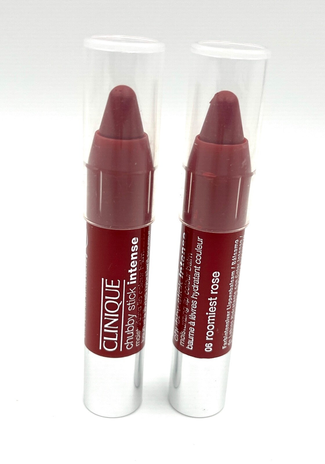Clinique Chubby Stick Intense Moisturizing Lip Balm 06 Roomiest Rose - 2 Pack