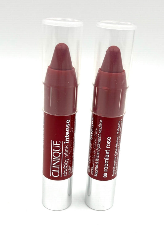 Clinique Chubby Stick Intense Moisturizing Lip Balm 06 Roomiest Rose - 2 Pack