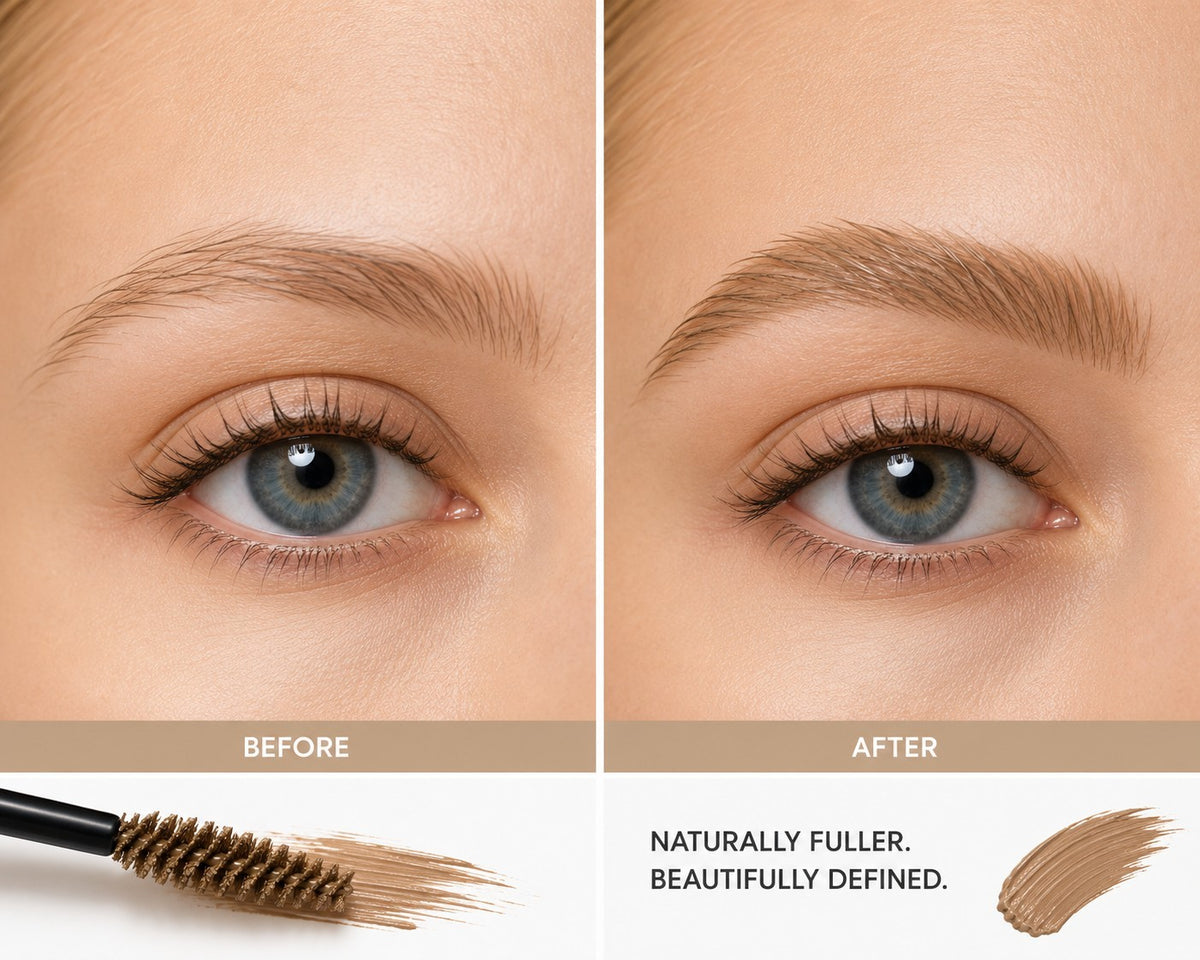 Blonde Brow Gel - Natural Look, Long Lasting Eyebrow Mascara for Fuller Brows