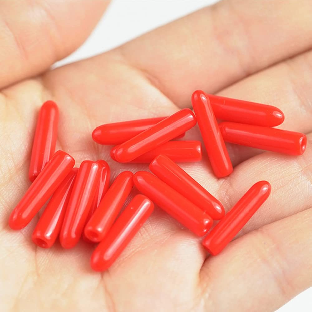 100 Pieces Red Silicone Eyelash Tweezers Tip Protectors - Eyelash Grafting Accessories