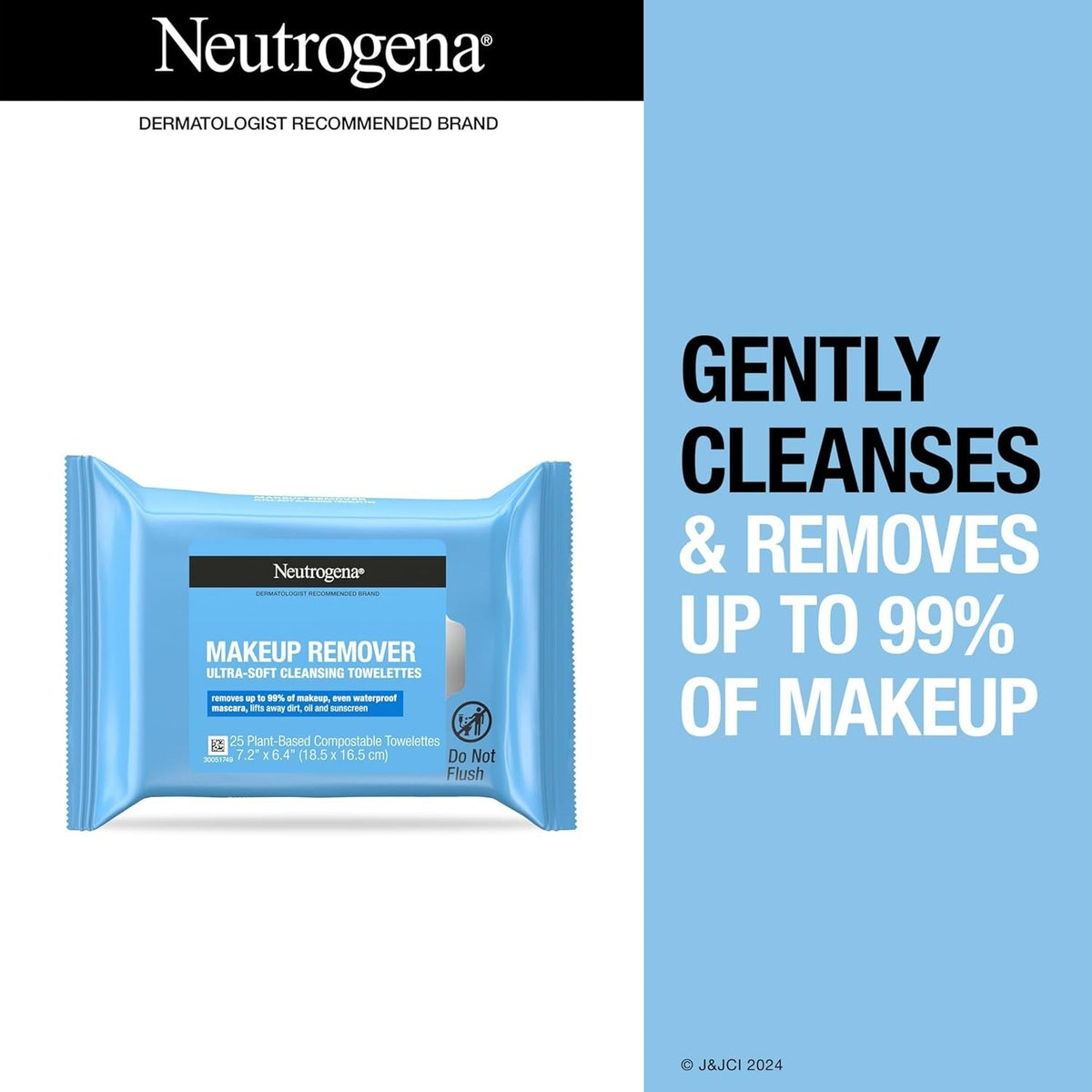 Neutrogena Ultra-Soft Facial Cleansing Wipes Twin Pack - 50 Count