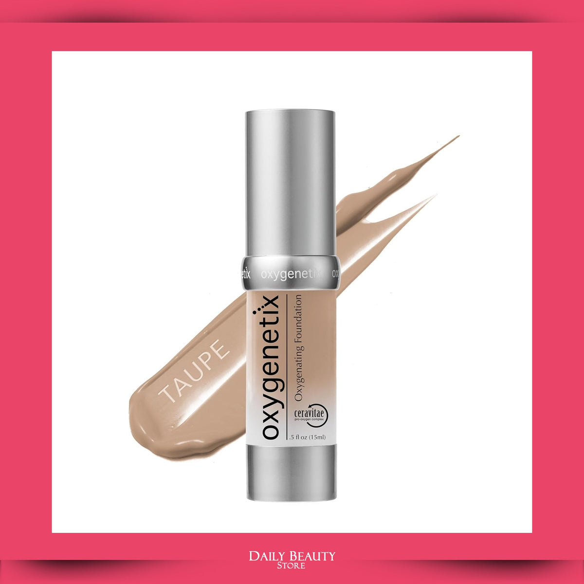 Oxygenating Foundation 15ml - Taupe, Sensitive Skin