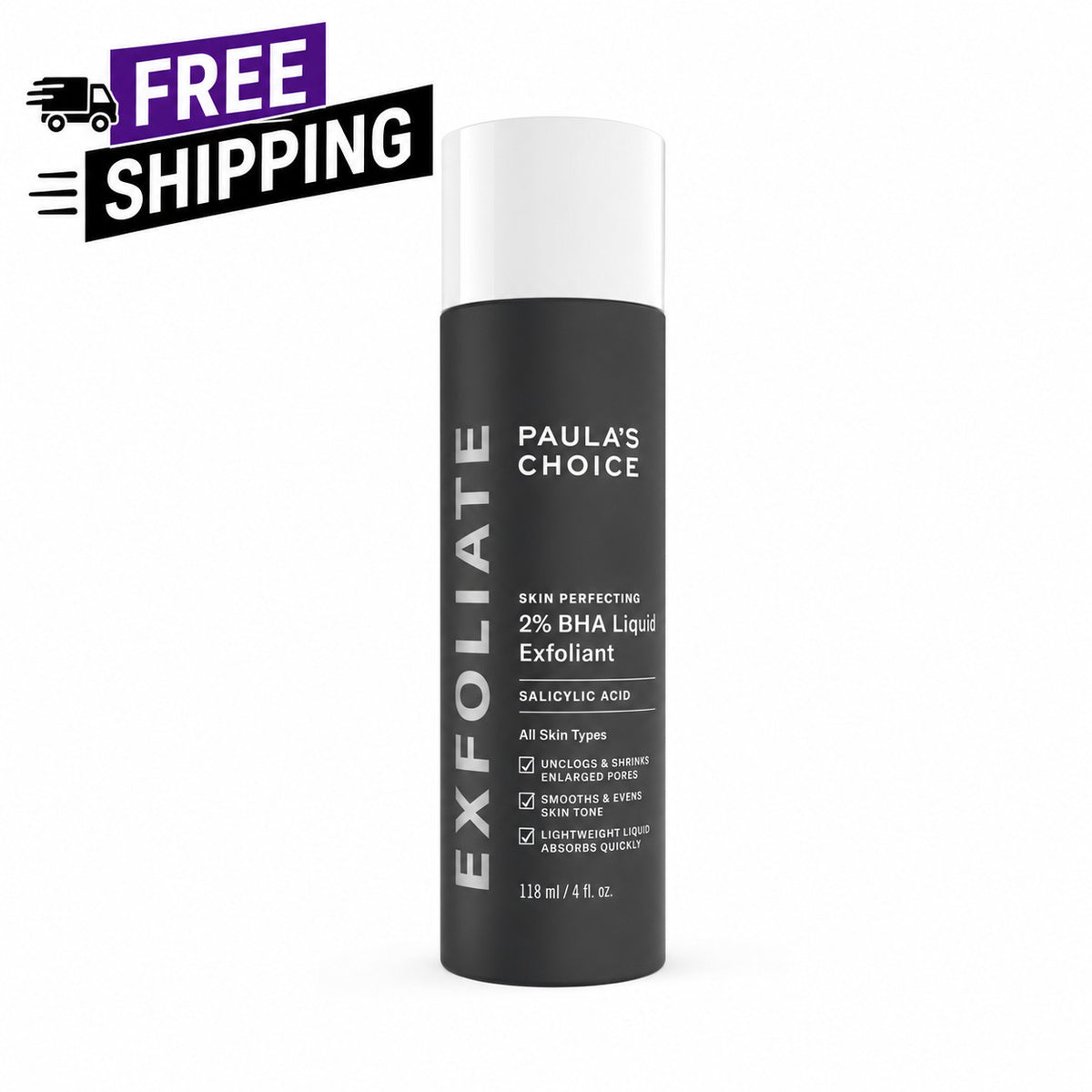 NEW Paula's Choice Skin Perfecting 2% BHA Liquid Exfoliant 118ml