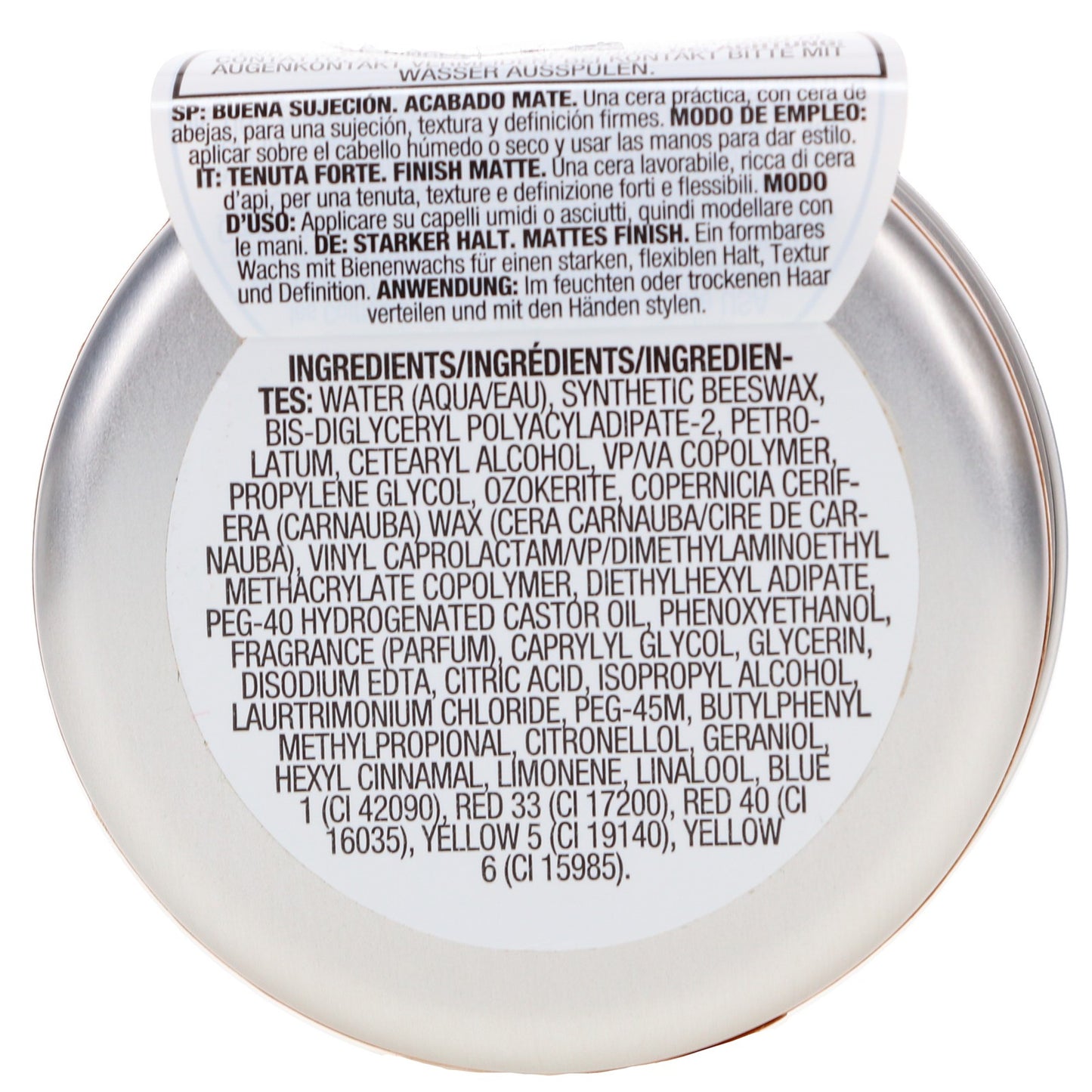 Men's Matte Hair Wax - Long-Lasting Separation & Texture, 3 oz