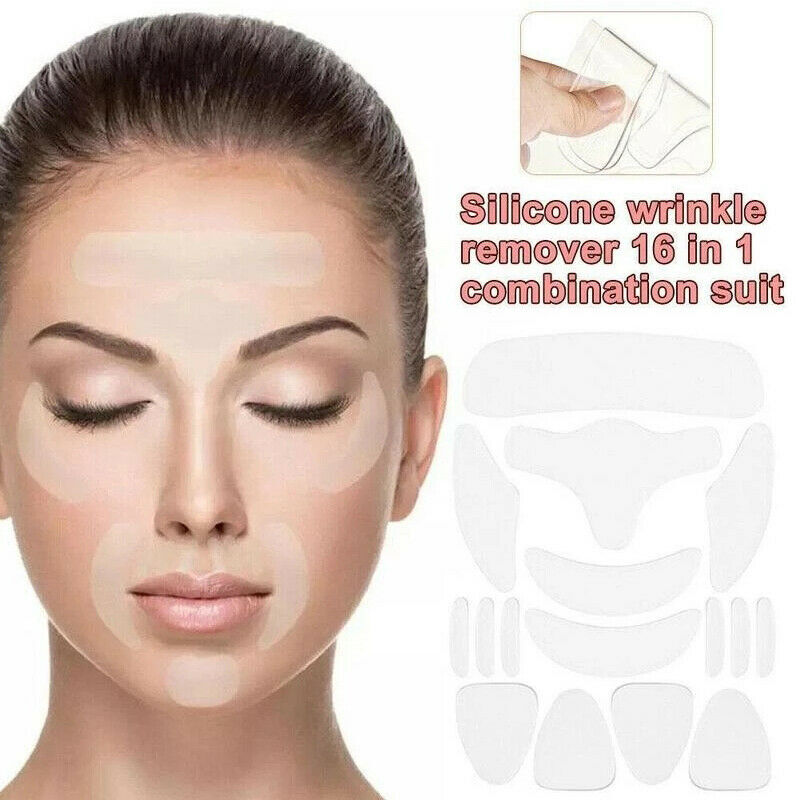 Silicone Anti-Wrinkle Face & Eye Patches Set - Reusable Skin Care