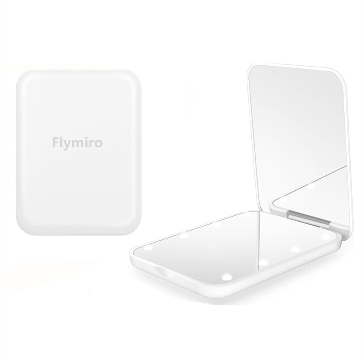LED Travel Makeup Mirror 1x/3x Magnification Compact Lighted Mirror