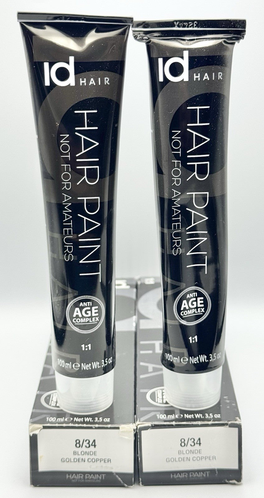 Permanent Hair Color 8/34 Blonde Golden Copper - 2x 3.5 oz.
