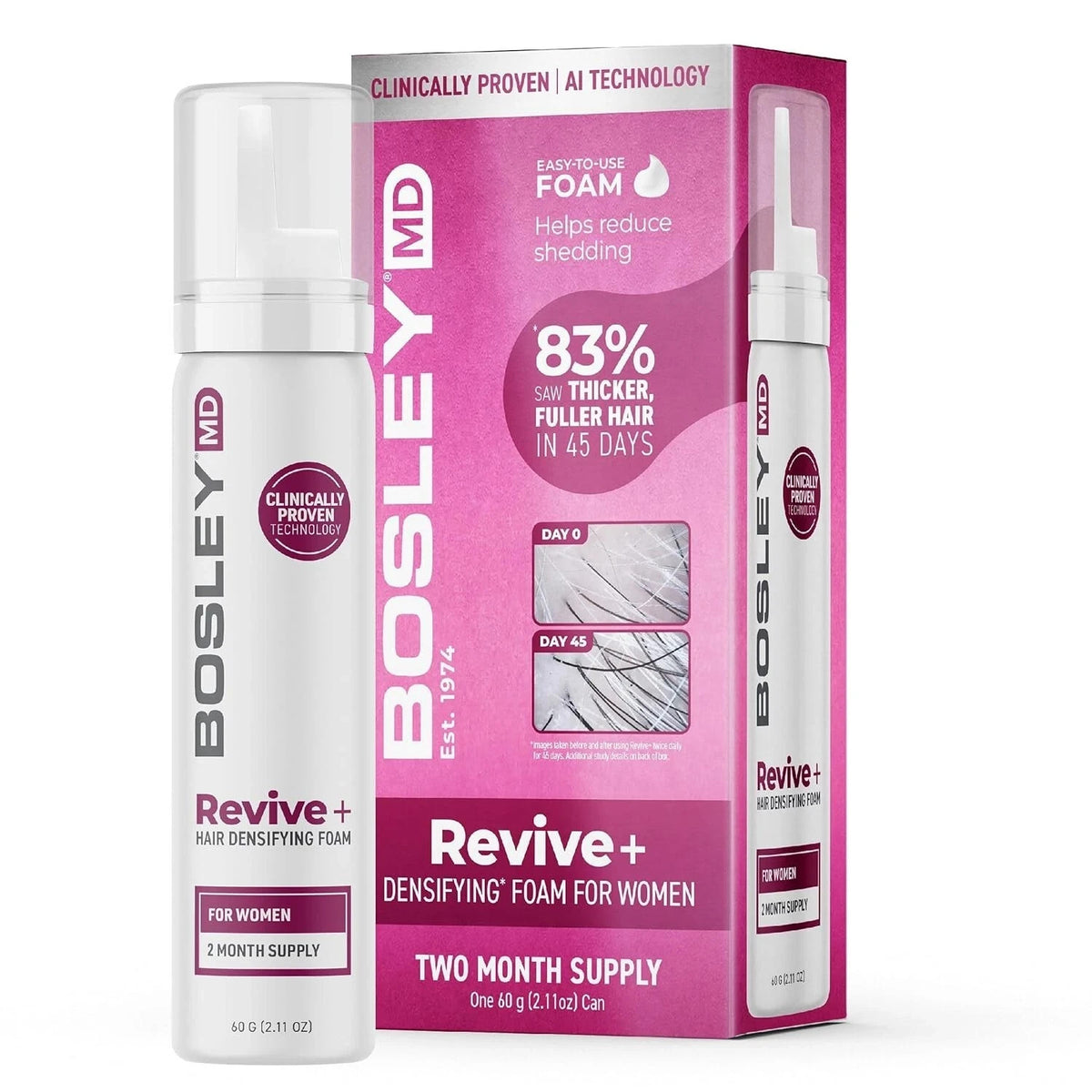 Hair Thickening Foam for Women - 60 Day Supply