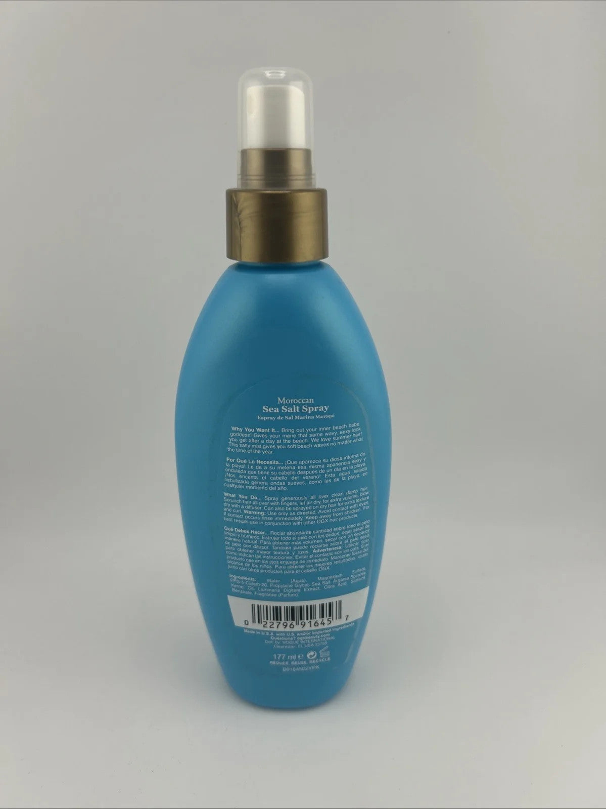 Moroccan Sea Salt Hair Spray - Texturizing Hair Styling Spray 6 FL OZ