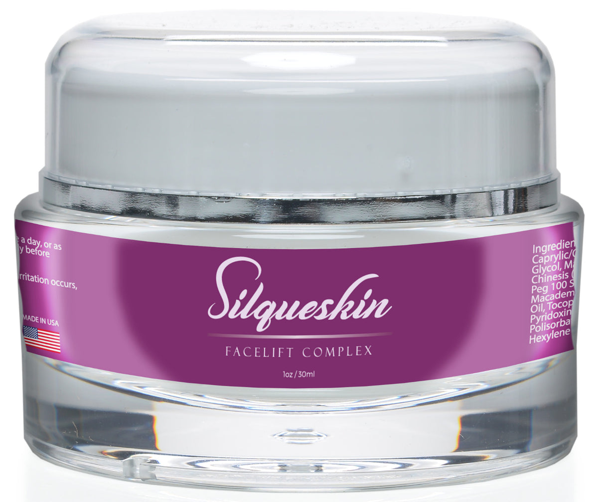 Silqueskin Anti-Aging Moisturizer for Face & Neck - Collagen Boost, Fine Line Reduction
