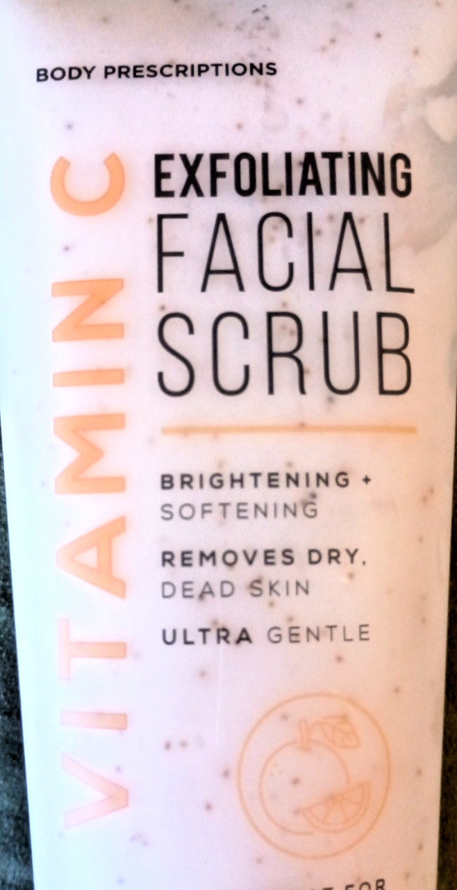 Body Prescriptions Vitamin C Exfoliating Facial Scrub Reveal Radiant