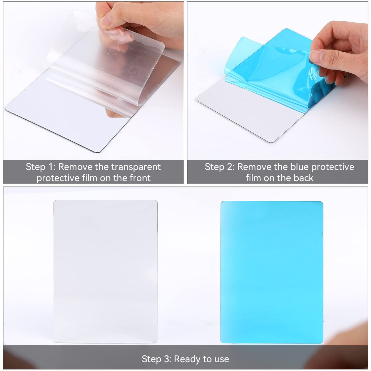 8 Pack Shatterproof Plastic Mirrors - Acrylic Wall Mirror Sheets for DIY Crafts, Safety & Space Decor, 5x7 Inches