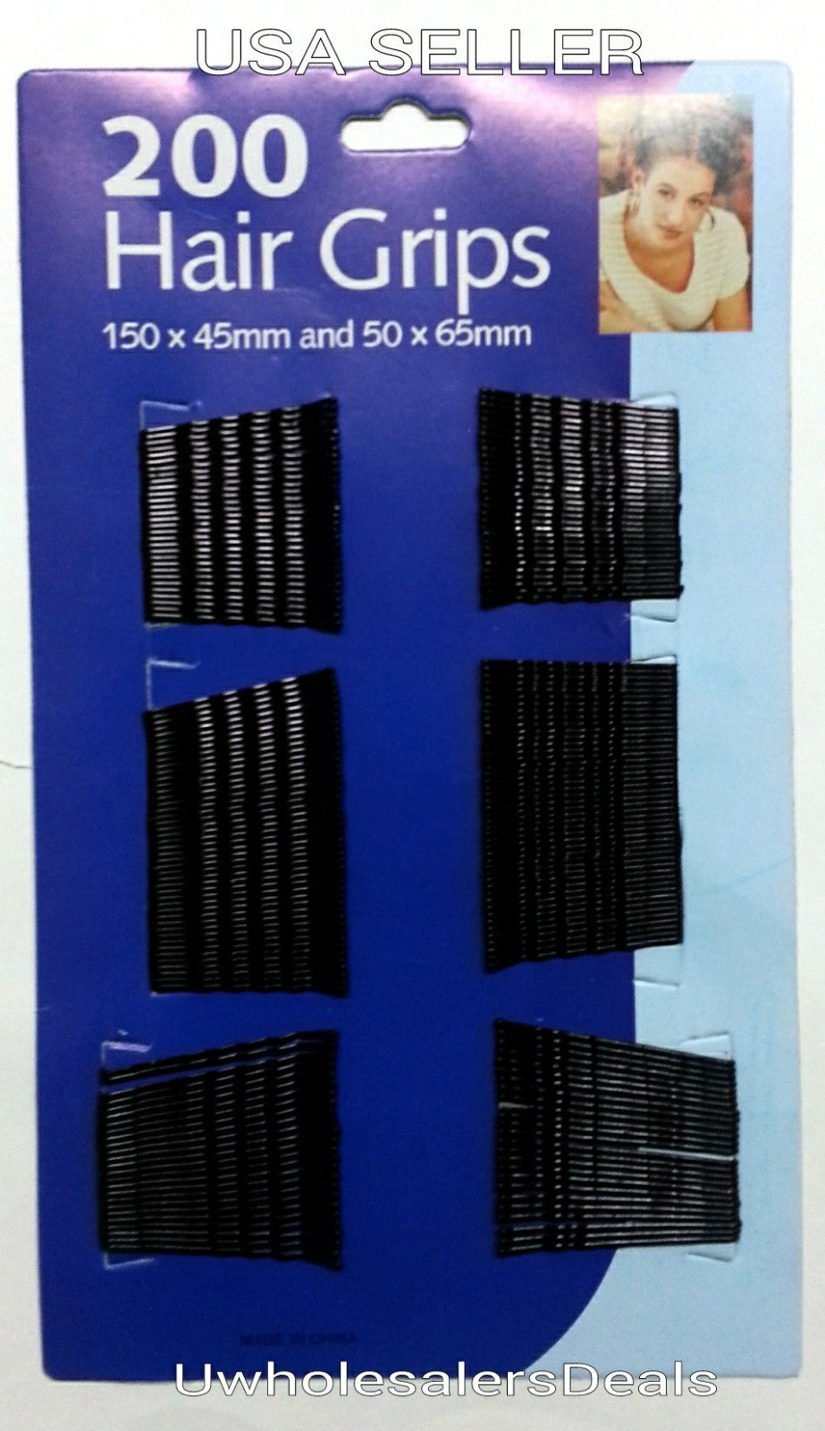 200 Black Bobby Pins Hair Clips w/Ball Tips Fashion Styling NEW