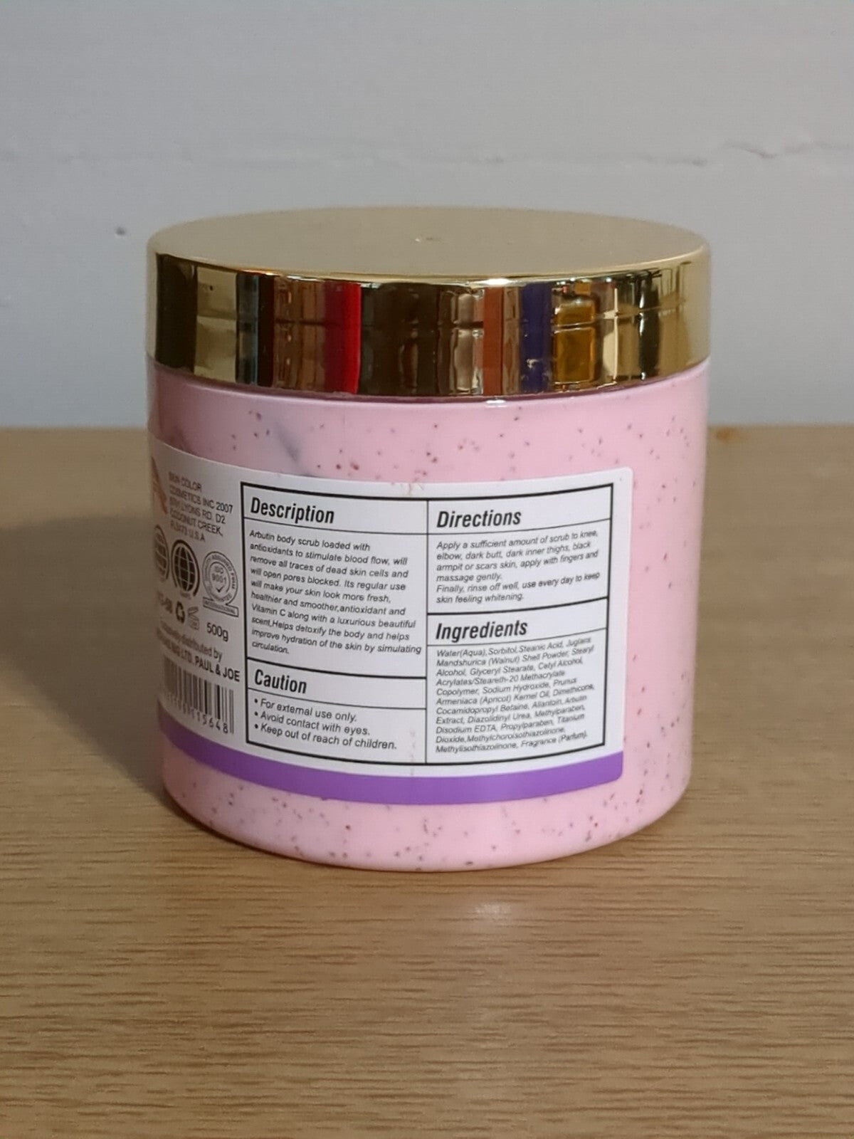Veet Gold Alpha Arbutin Body & Face Exfoliating Scrub - Original