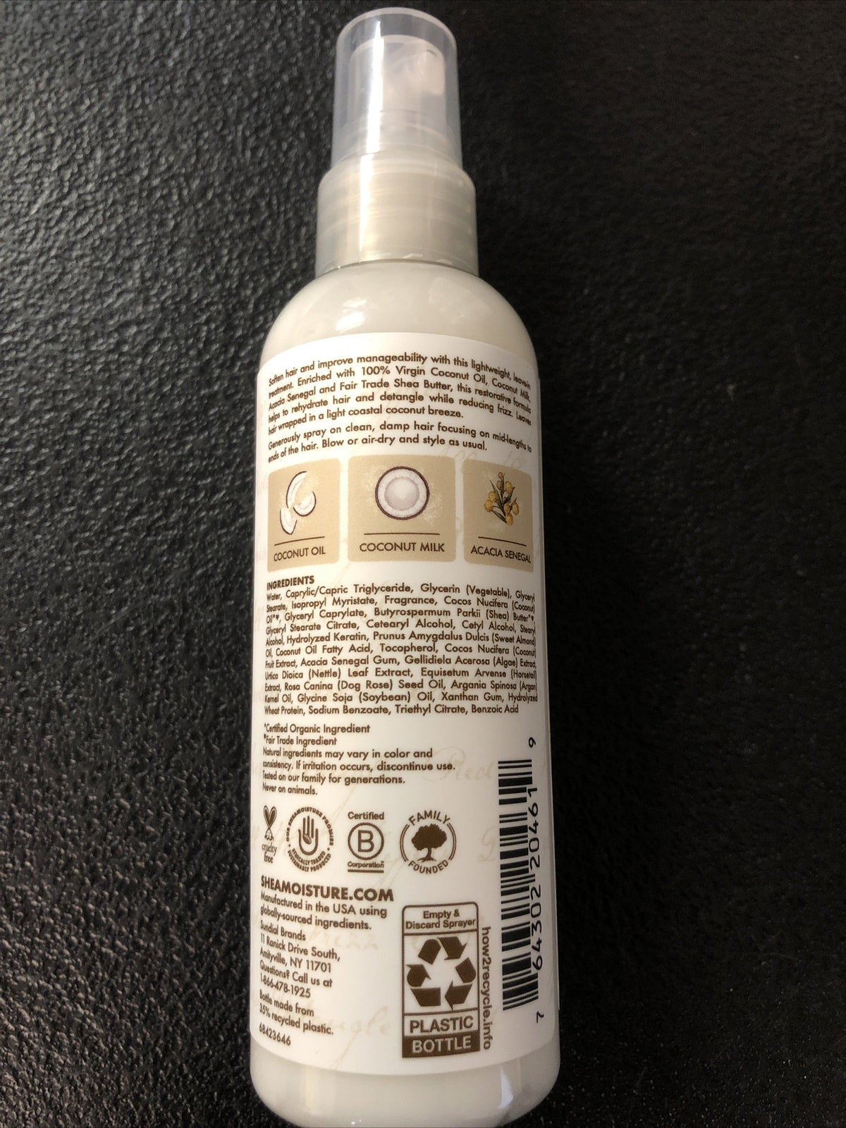 Shea Moisture Coconut Oil Hair Treatment Set - Hydrating Leave-In Conditioner
