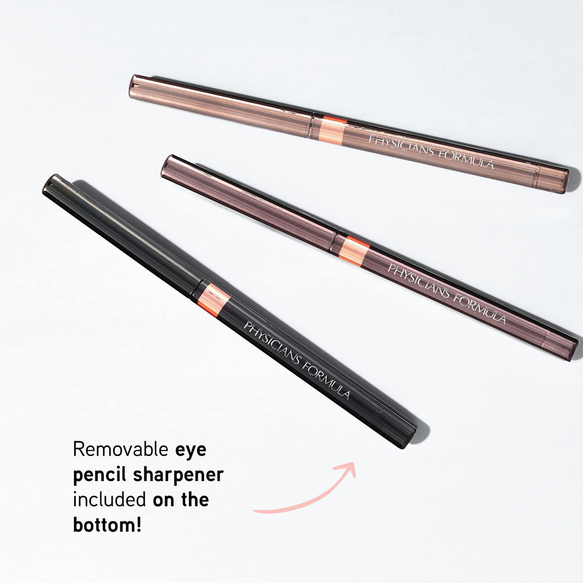 Physicians Formula Shimmer Eyeliner Pencil Set of 3 - Black, Dark Brown, Brown
