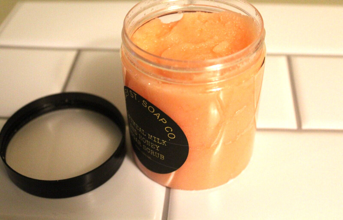 Oatmeal Milk And Honey Sugar Scrub 9 OZ Jar-Free Shipping