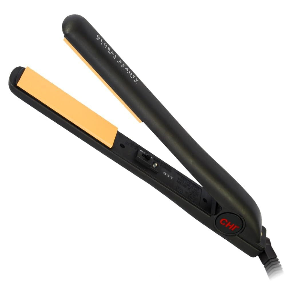 Ceramic Flat Iron for Hair Styling 1-Inch Plate - Adjustable Heat