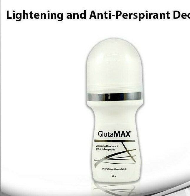 Glutamax Whitening Underarm Deodorant Roll-On - Lightening & Anti-Perspirant, 50mL