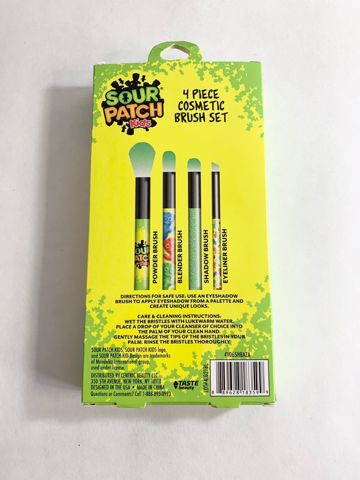 Sour Patch Cosmetic Brush Set 4 Pieces - Taste Beauty Makeup Brushes