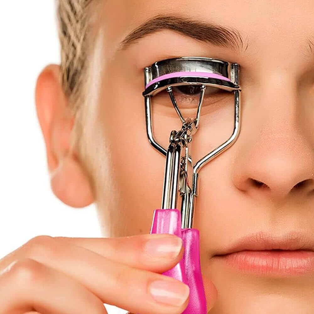 80 Pcs Silicone Eyelash Curler Refills with Storage Box - Elastic & Compatible