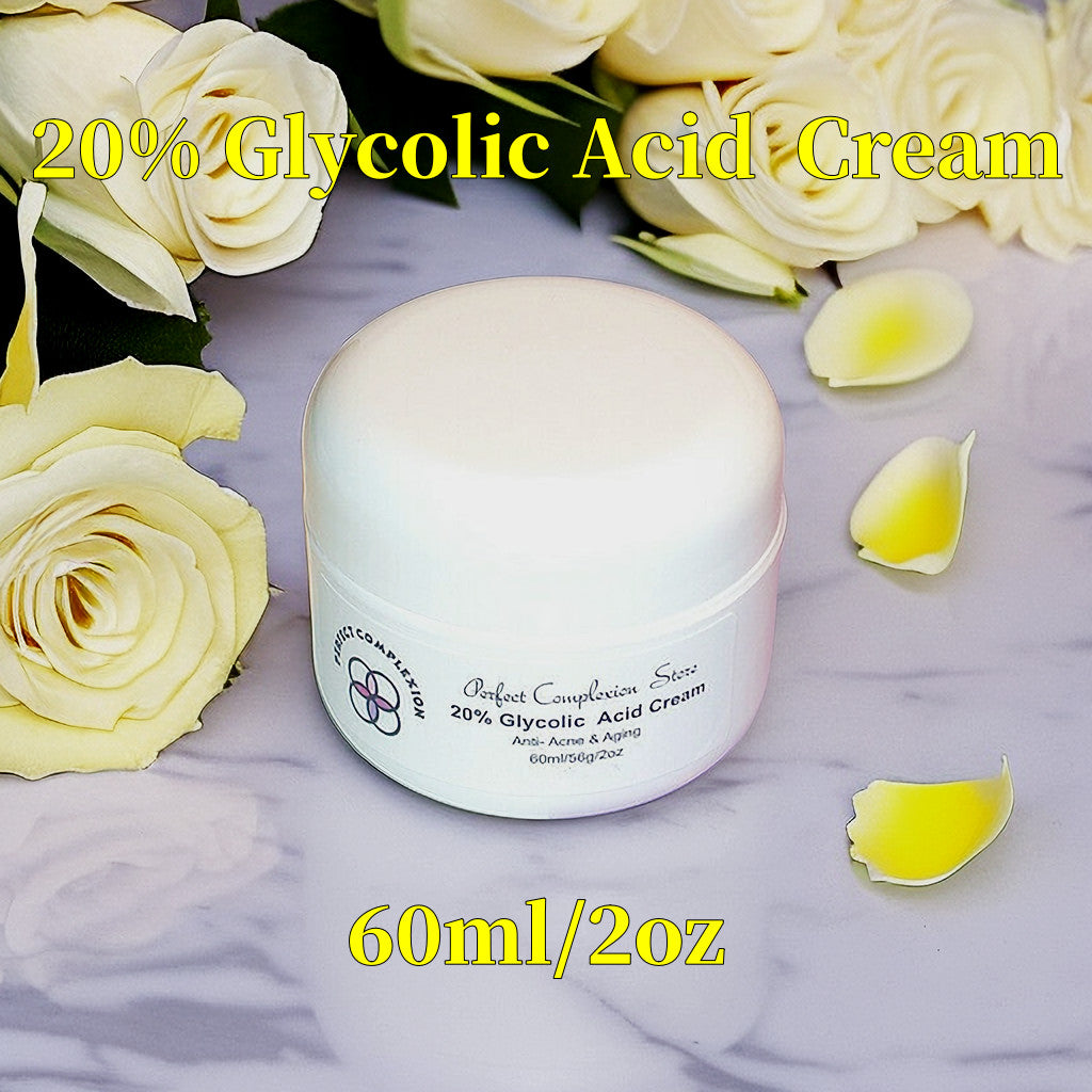 Glycolic Acid Face Cream for Acne and Scar Treatment - 10-70% Strength, 0.4oz