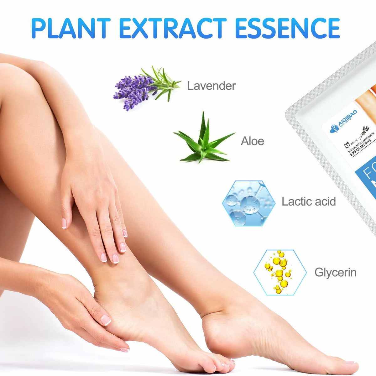 Foot Peeling Mask - 2 Pair Exfoliating Foot Peel
